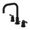 Kingston Brass FSC8930NDL NuvoFusion Widespread Bathroom Faucet W/ Brass Pop-Up, Black FSC8930NDL - alternate 1